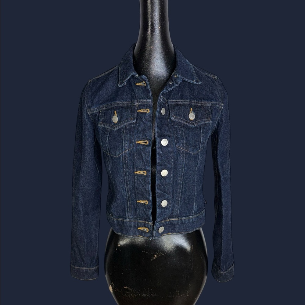 Polo Jeans Co. Ralph Lauren dark wash denim jacket - Picture 3 of 15